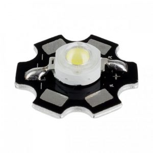 Led 1W con disipador BLANCO CÁLIDO